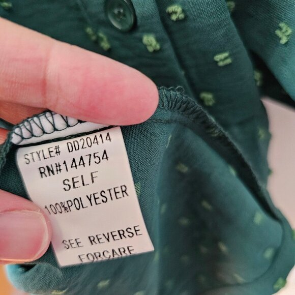 Women's Small Davi & Dani Green Tiered Dress NWT - Picture 7 of 7